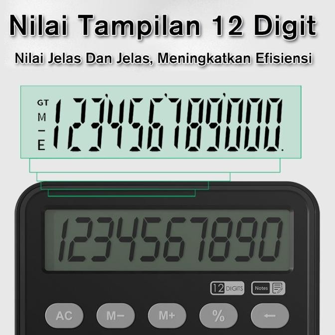 

Bisa Spk! Ylv Kalkulator Pintar 12 Digit Kalkulator Multifungsi Portabel