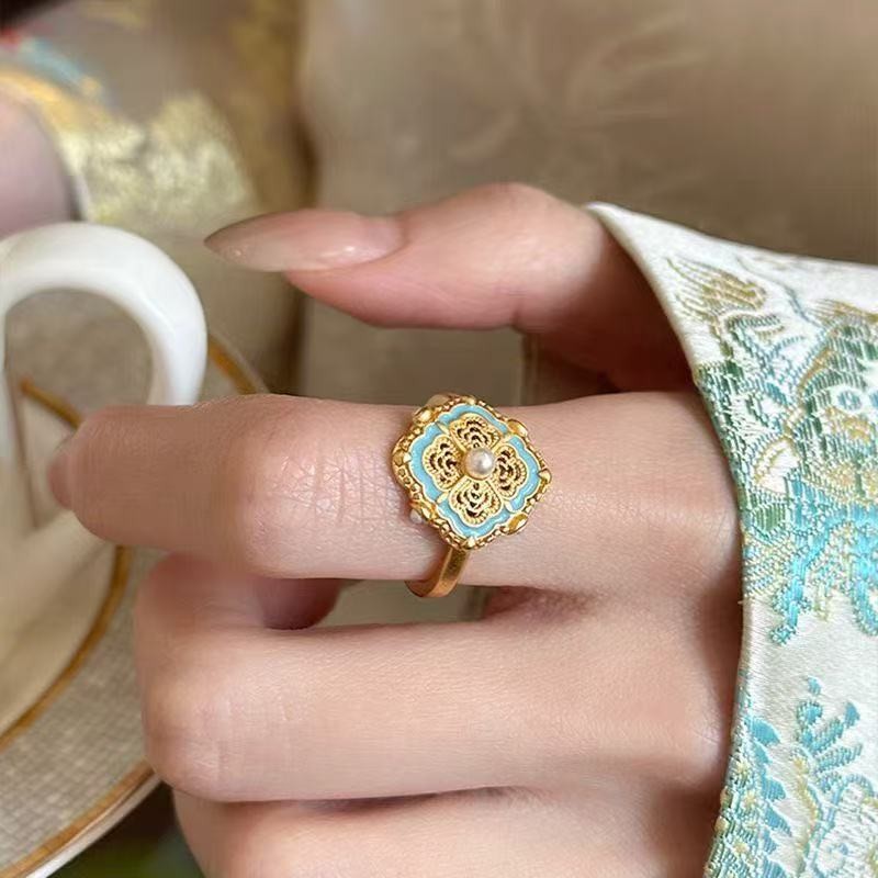 Retro Song Yun Four-in-One Ruyi Ring for Women