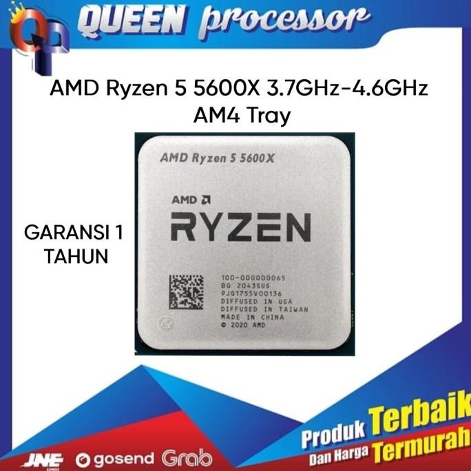 TERLARIS - PROCESSOR AMD RYZEN 5 5600X  TRAY  NEW GARANSI 1 TAHUN