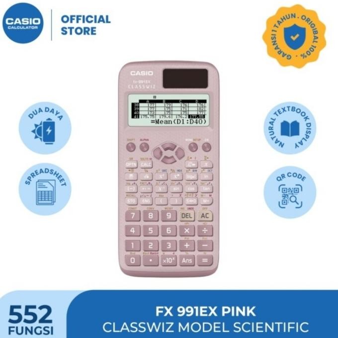 

TERBARU - Kalkulator CASIO FX-991EX - Scientific Calkulator 991 EX