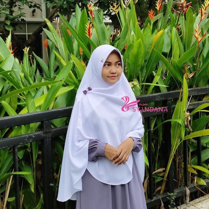Promo Jilbab Bergo Instan Gosya Putih Syari Wanita Dewasa