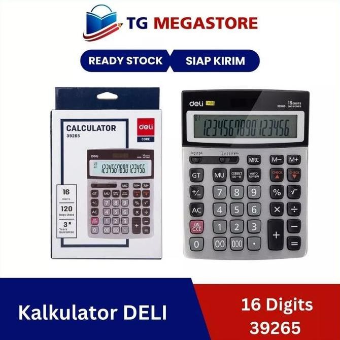 

TERBARU - Kalkulator DELI 16 Digits - 39265