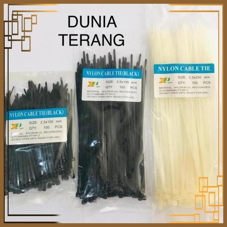 

[DTG] KABEL TIES / CABLE TIES / PENGIKAT MAKANAN 10CM 15CM 20CM HITAM PUTIH
