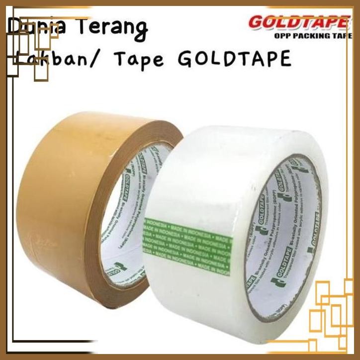 

[DTG] ISOLASI LAKBAN GOLDTAPE 2 INCH 90 YARD / ISOLATIP SOLASI SOLATIP 48MM