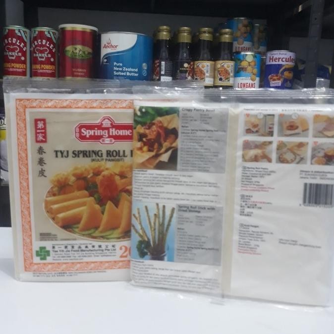 

kulit lumpia spring home 15cmx15cm | tyj spring roll pastry murah