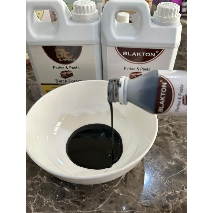 

PASTA COKLAT BLAKTON / WILTON BF 1L / Black Forest besar 1 Liter / 1 KG murah