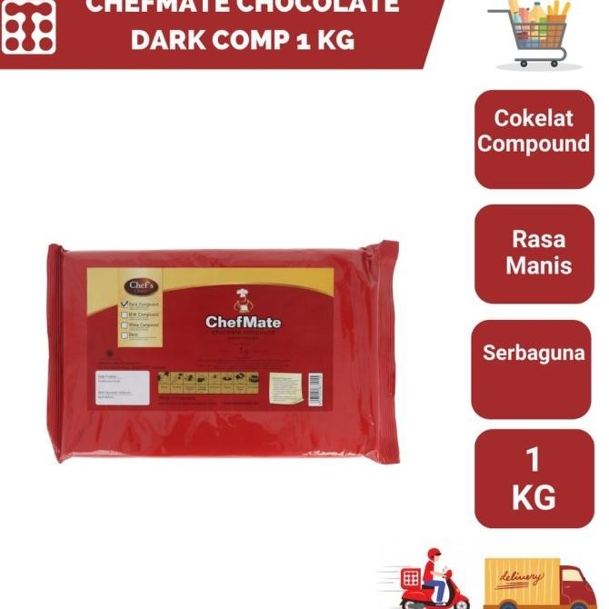 

CHEFMATE CHOCOLATE DARK COMPOUND 1 KG murah