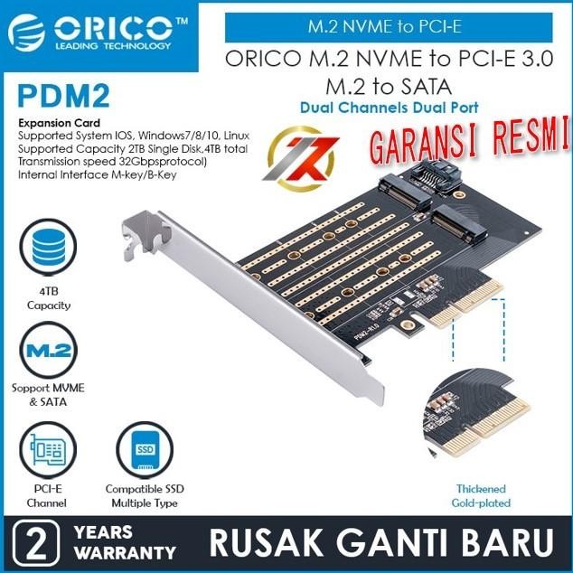 Orico Pdm2 M.2 Nvme To Pci-E 3.0 X4 Expansion Card Co