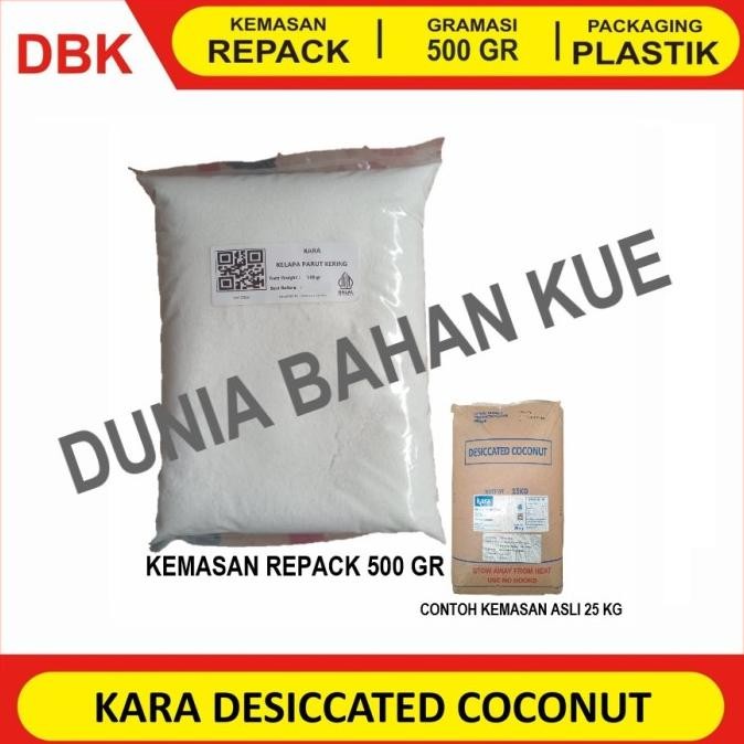 

KARA KELAPA PARUT KERING REPACK 500 GR / DESICCATED COCONUT murah