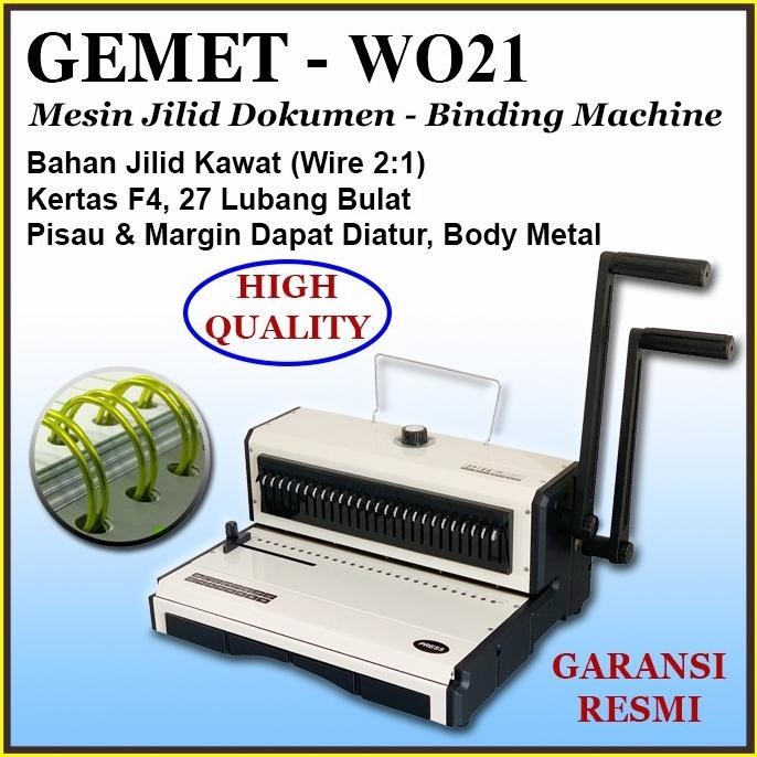 

Sale Mesin Jilid Binding Kawat 2:1, F4 Lubang Bulat, Gemet Wo21
