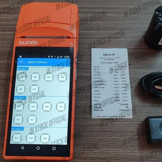 

Murah Mesin Kasir Android Sunmi V1S 4G+Wifi Nfc Ram 1/8Gb