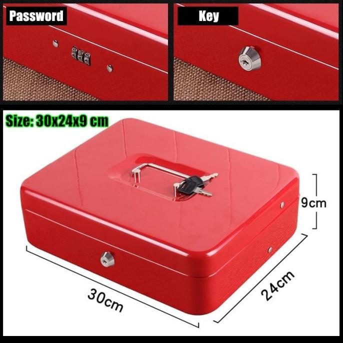 

Sale Metal Mini Cash Register Money Box 2 Layers- Kotak Uang Tunai Kasir