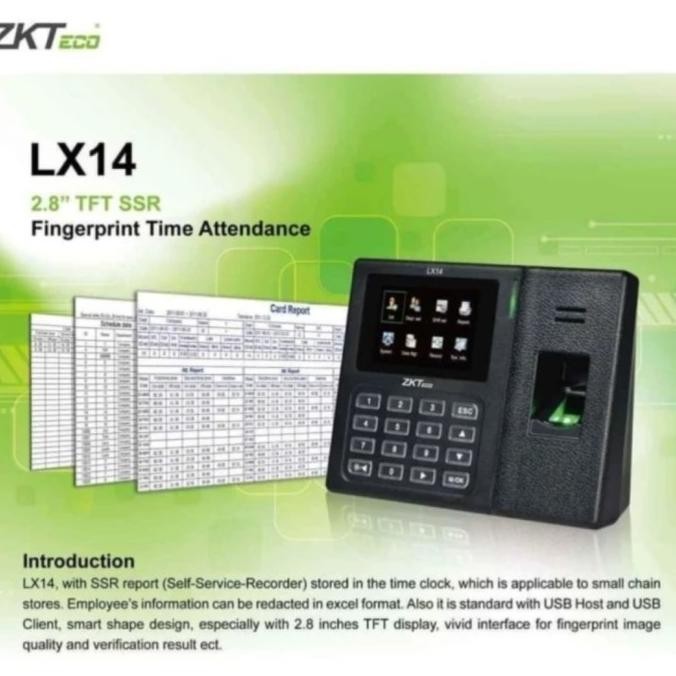 

Sale Zkteco Lx14 Mesin Absensi Fingerprint Tanpa Pc Murah Ssr