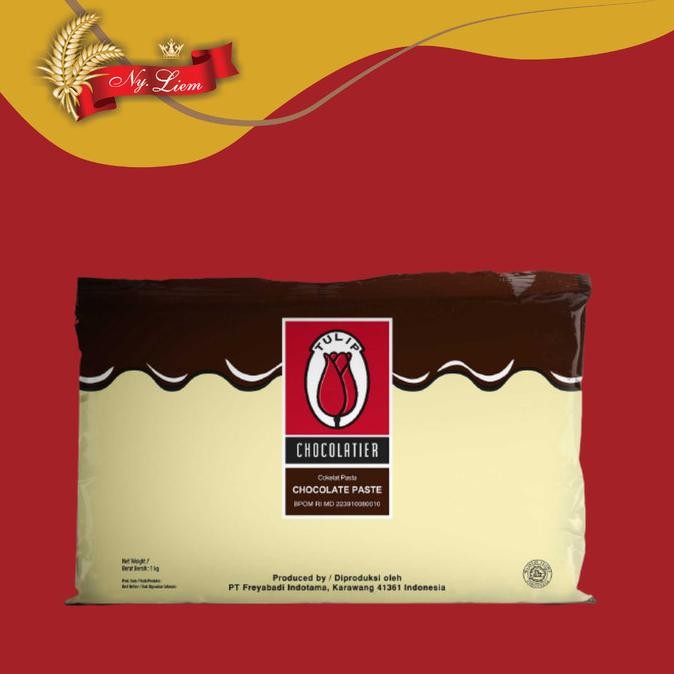 

TULIP Dark Chocolate Filling / Chocolate Paste / Pasta Cokelat 1 kg murah
