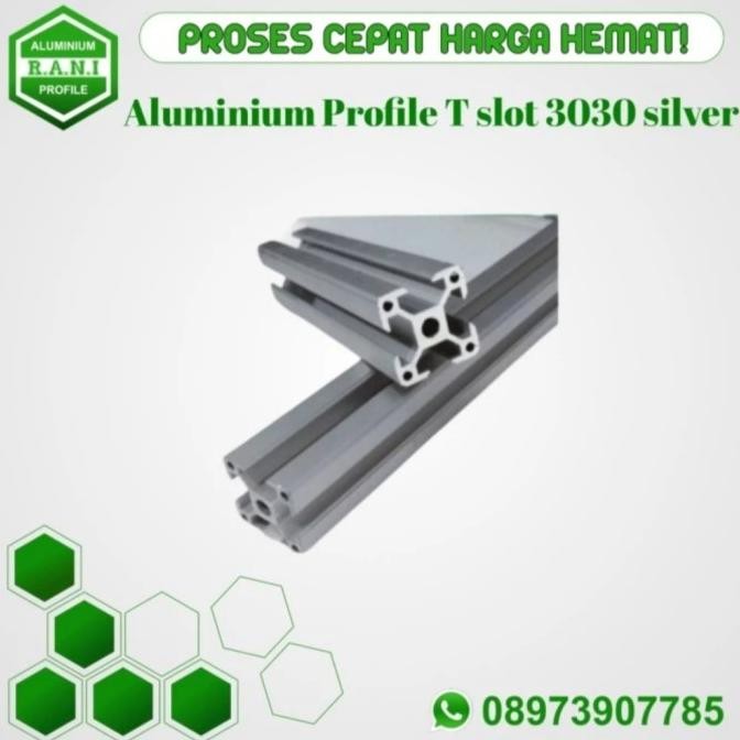 Alumunium Profile T-Slot 3030 Costum New Stok