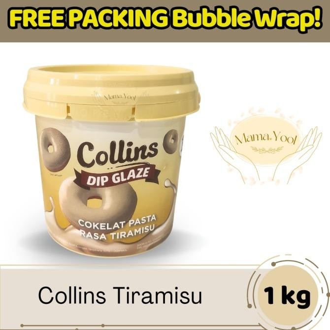

MAMA.YOOL - Collins Tiramisu 1 kg FREE PACKING / Topping Donat Kue Collins Dip Glaze Selai Rasa Tiramisu murah