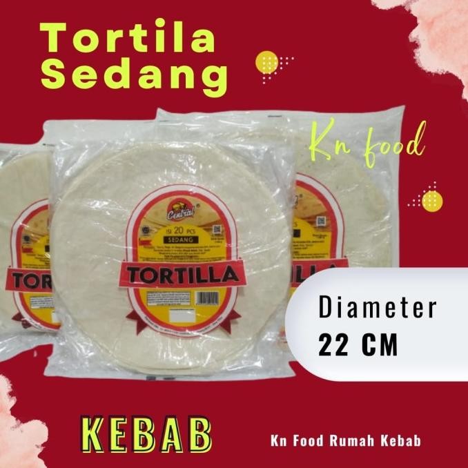 

KULIT KEBAB - TORTILA SEDANG ISI 20 PCS murah