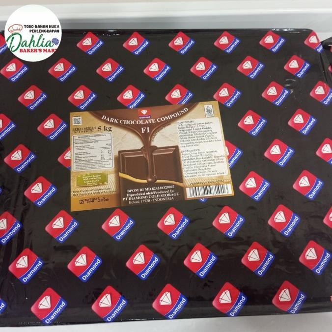 

Diamond Dark Chocolate Compound Coklat Batang Repack 500 Gram murah