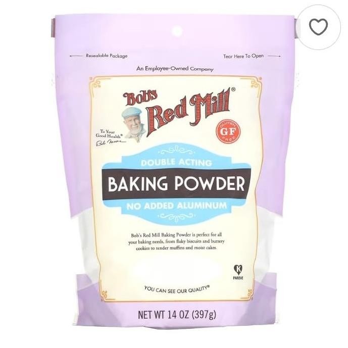 

baking powder double acting Bob's Red Mill/397gr/gluten free/asli USA murah