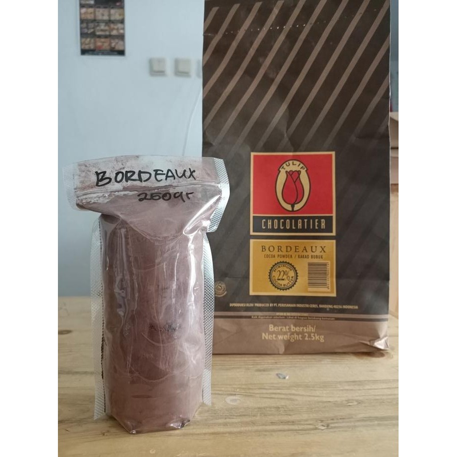 

Tulip Bordeaux Cocoa Powder - Coklat Bubuk Repack 250 Gram murah