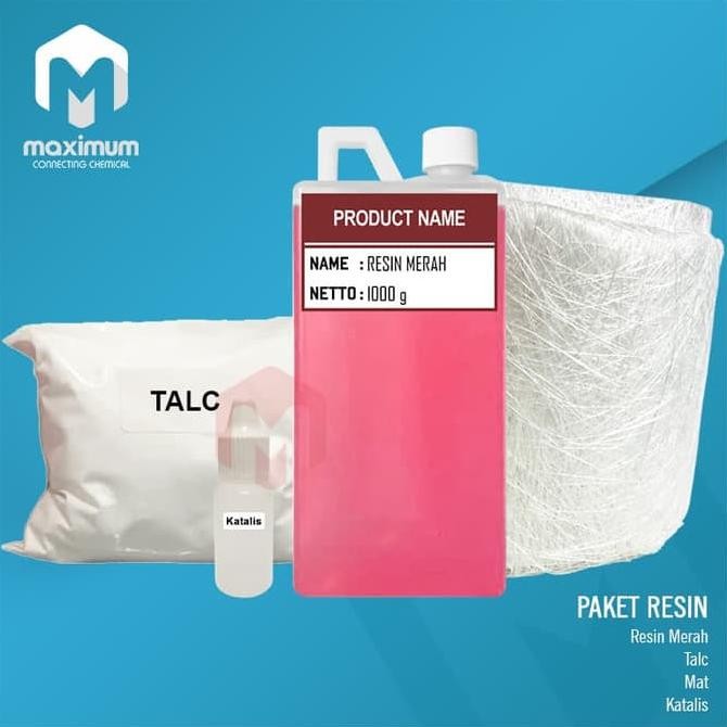 

Promo PAKET RESIN (Resin, katalis, Mat, Talc) gross weight: 3.5kg COD