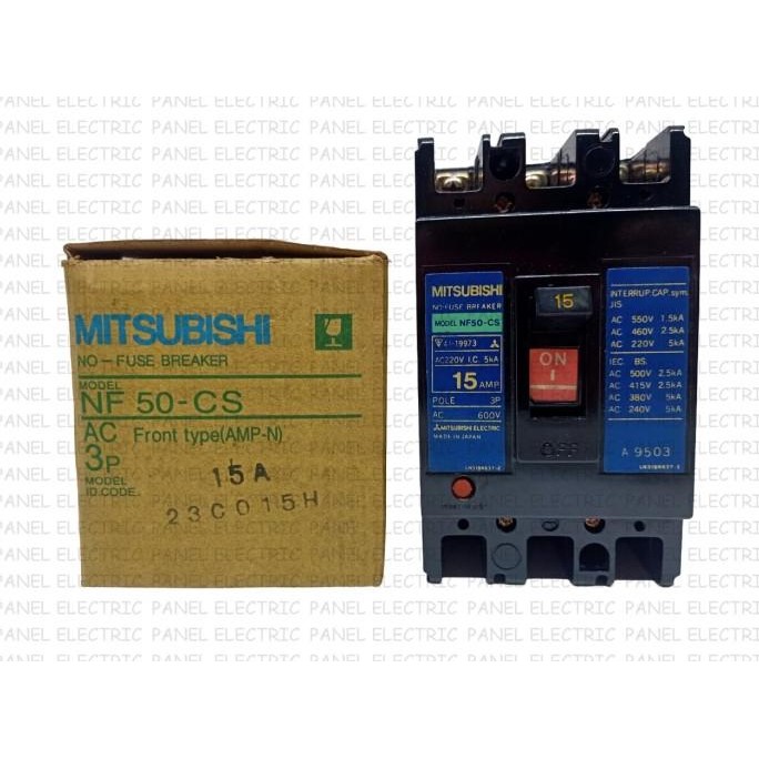 

Murah No Fuse Breaker Nfb Mccb 3P Mitsubishi Nf50-Cs Nf 50Cs 10A/15A
