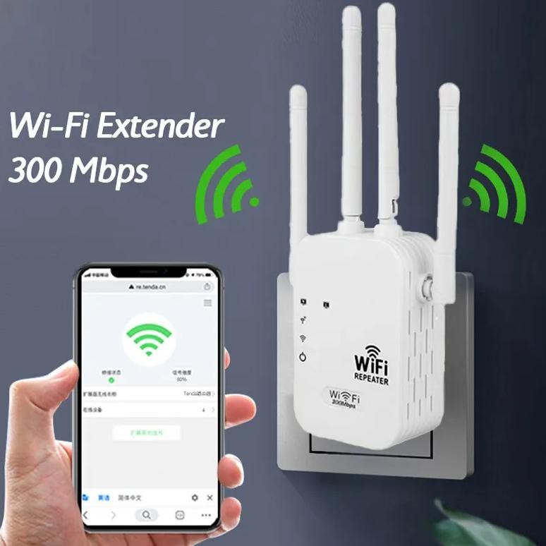 300M Wireless Wifi Range Extender Signal Amplifier Alat Penyambung Wifi Jarak Jauh Wifi Router Boste