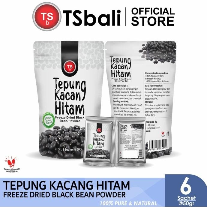

TSb Freeze Dried Black Beans Powder Pure/Bubuk Kacang Hitam 6s @50 gr murah