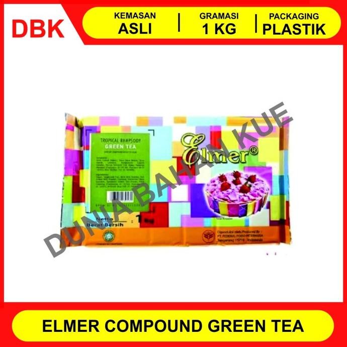 

ELMER COKLAT BATANG / CHOCOLATE COMPOUND 1 KG - GREEN TEA murah