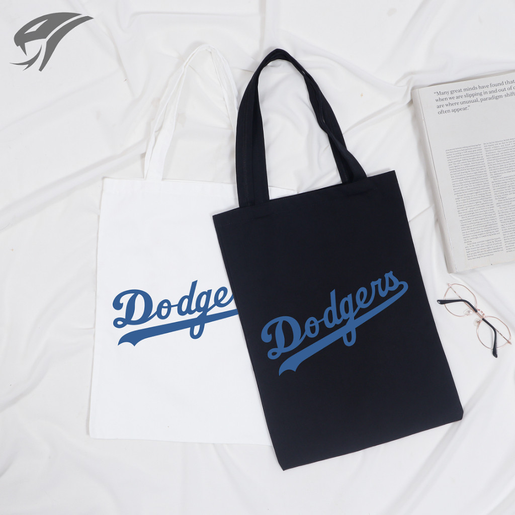 Lyra Bags - TOTE BAG DODGERS KANVAS PREMIUM UKURAN 40X30CM / TAS / RESLETING / SERUT / WANITA / BELA