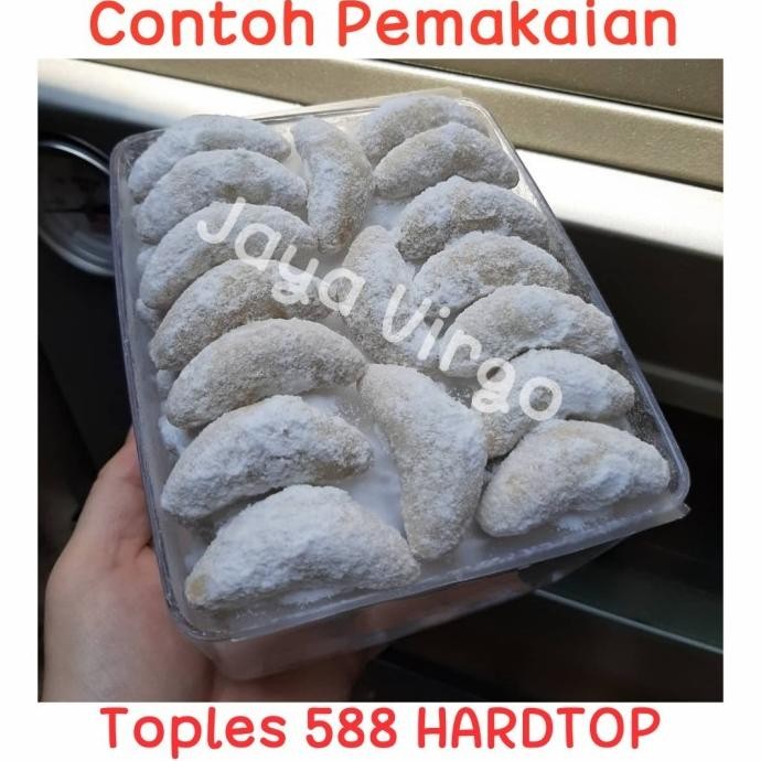 Toples 588 HARDTOP kotak / toples kue nastar / toples kue kering kotak