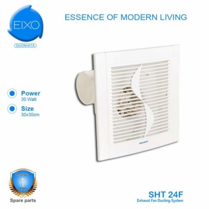 Hexos Fan Plafon Kipas/Exhaust Fan Plafon Kipas Hisap 12 Inchi/30X30Cm New Stok