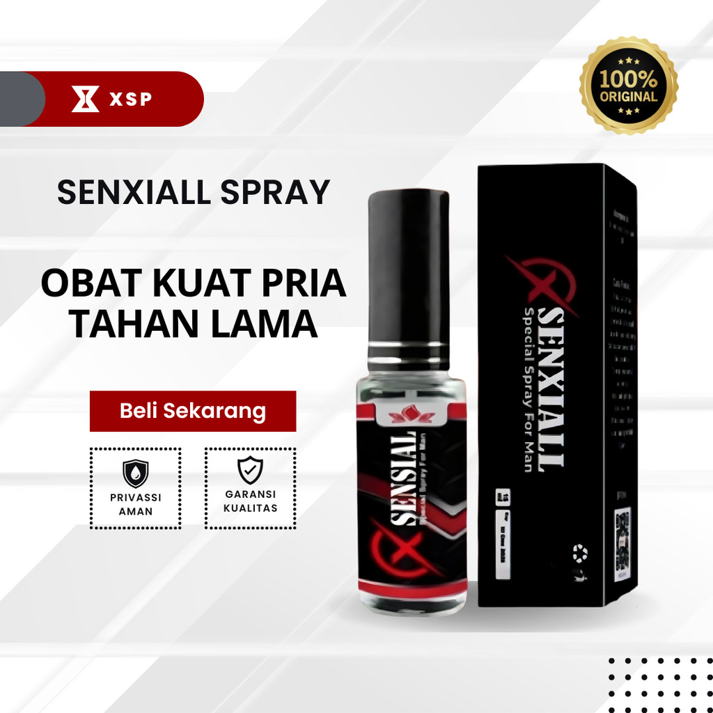 Obat Kuat Pria Tahan Lama 2 Jam XSenxial Spray Obat Kuat Oles Atasi Ezakulasi Dini Paling Ampuh