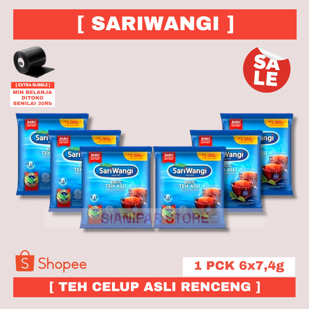 

SARIWANGI TEH CELUP ASLI RCG 6x7.4g