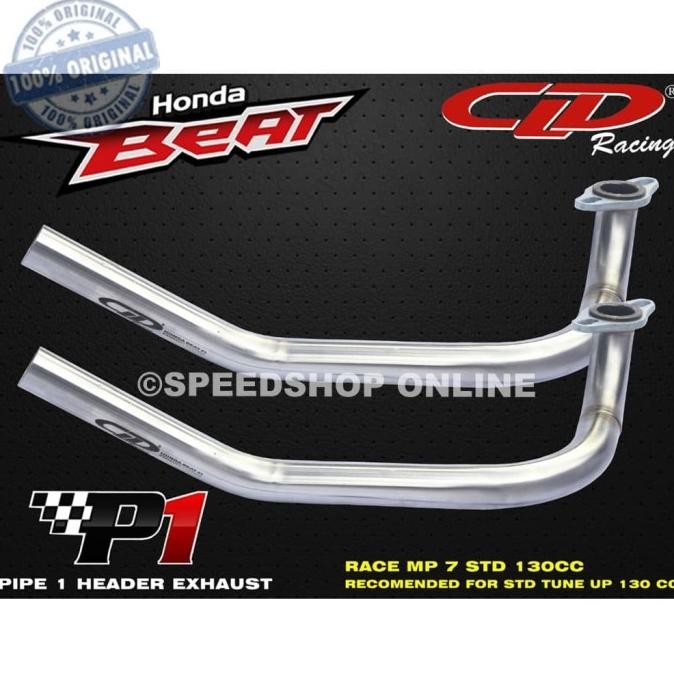 leher pipa header knalpot p1 honda beat karbu beat fi new 130cc cld