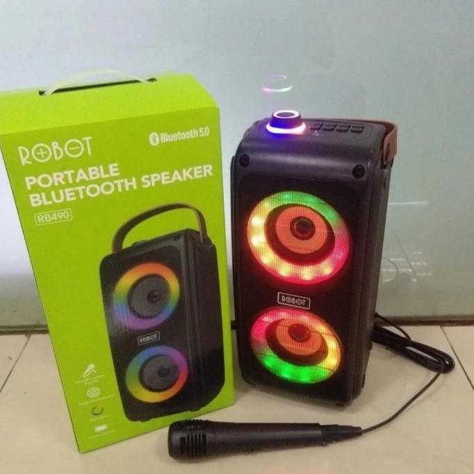 Karaoke Speaker Bluetooth Robot RB450 RB 450 with microphone
