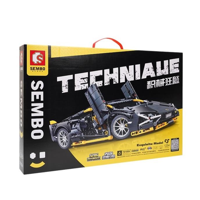 KKV Block Mainan Brick Balok Susun 3D DIY SEMBO Mobil RC Shadow Sports
