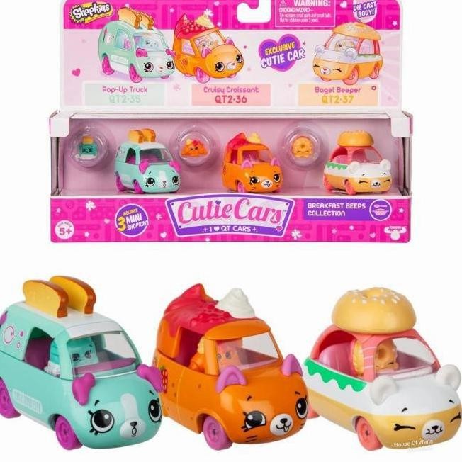 Shopkins Cutie Cars 3 diecast mobil cutiecar