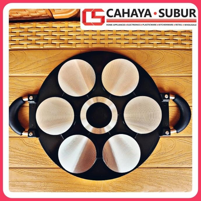 Cetakan Kue Martabak Mini Q2 7 Lubang Cake Pan Kue Lumpur Anti Lengket Kitchenware