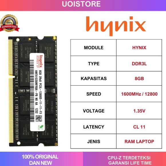 Ram Hynix 8Gb Ddr3L 1600Mhz 12800 Original / Ram Laptop Ddr3 Sodim Co