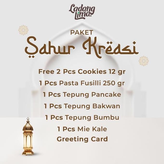 

Sale Paket Sahur Kreasi - Bingkisan Parsel Hampers Parcel Lebaran Ladang Lima
