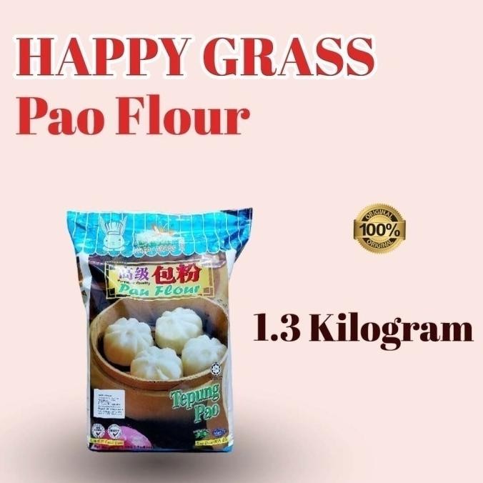 

Grosir Happy Grass Pao Flour 1,3Kg (Tepung Bakpau)
