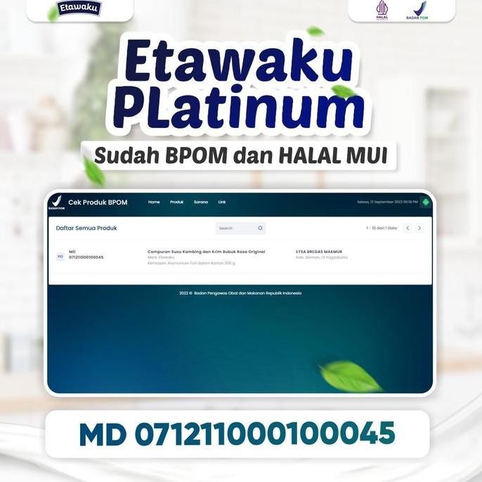 

Promo [Promo] Paket 2 Box Etawaku Platinum - Susu Bubuk Kambing Etawa Membantu Masalah Pernafasan, Tulang & Sendi | Susu Bubuk Dairy Milk