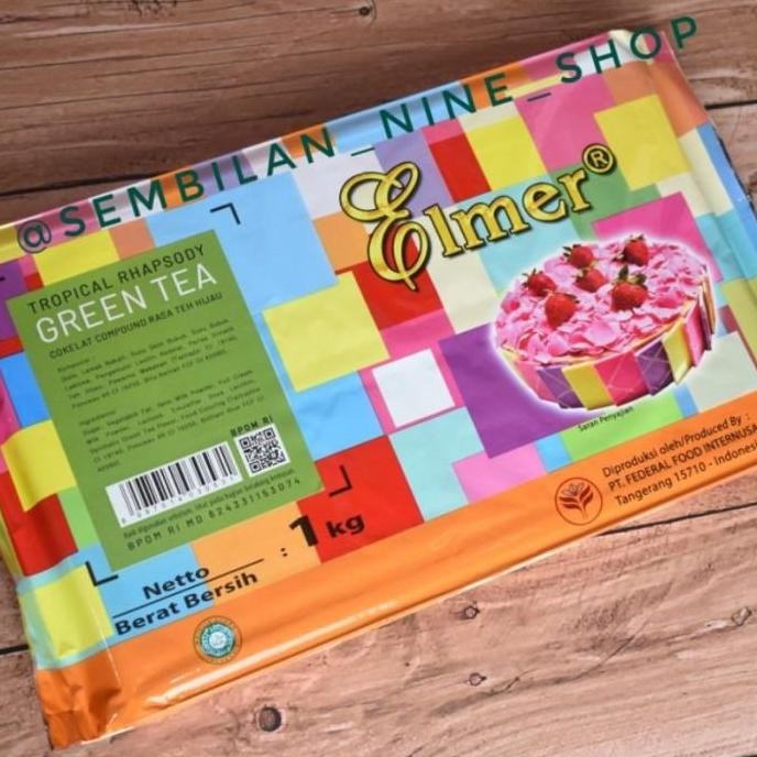 

Promo Elmer Green Tea Chocolate Compound 1Kg Cokelat Compound Matcha Coklat Rasa Teh Hijau