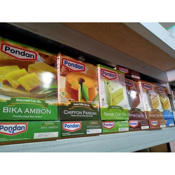 

Murah Tepung Kue Premix Pondan Sponge Cake Mix 400 Gr Rasa Vanilla, Pandan, Chocolate, Varian Black Forest, Brownies Kukus, Chiffon Pandan