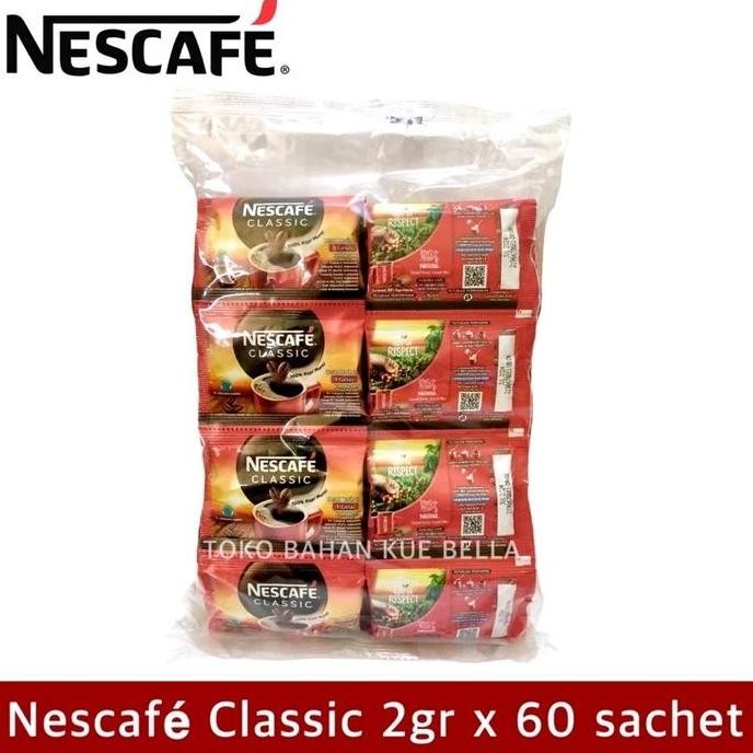 

Murah Nescafe Classic (2Gr X 60 Sachet) 100% Kopi Robusta Murni (1 Pack)