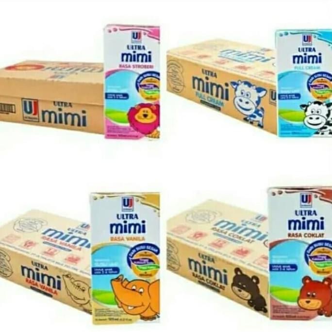 

reguler Susu Ultra Mimi 125 ml Plain/Chocolate/Vanilla/Strawberry