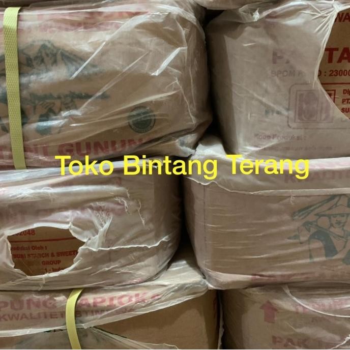 

Grosir Tepung Tapioka Cap Pak Tani Gunung 500 Gram 1 Dus Karton 20 Pcs X 500G