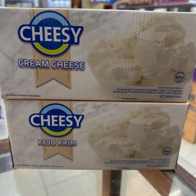 

Murah Cheesy Cream Cheese Natural 2Kg, Cream Keju U/ Campuran Cake, Minuman Dll