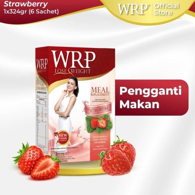 

Murah Wrp Meal Replacement Strawberry 324G - Pengganti Makan [Flash Sale]